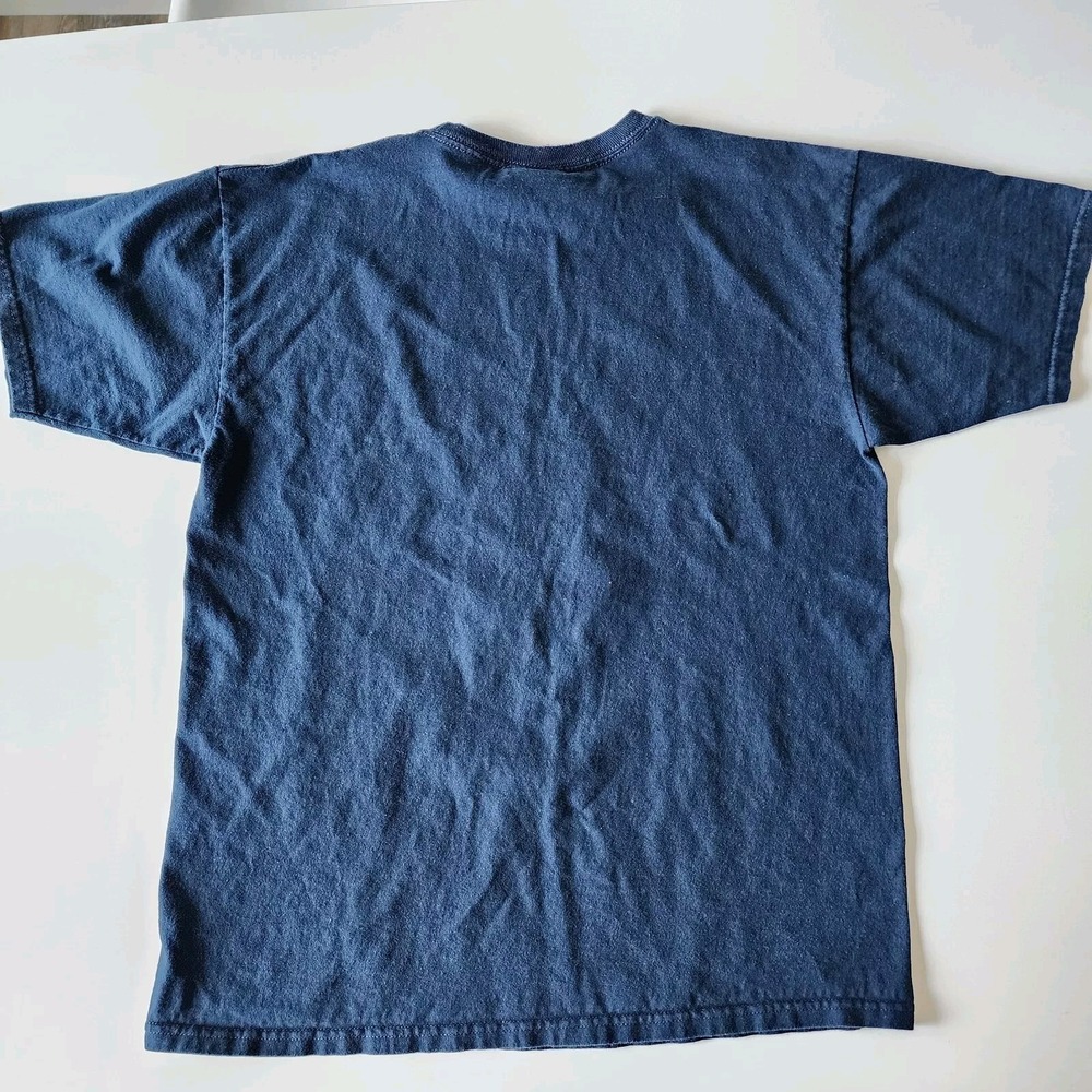 Mishka MNWKA Big Bear Face Logo Graphic Shirt Mens Large Navy Turquoise Dog Wolf - Picture 6 of 6